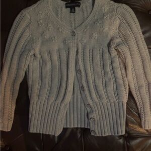 Monterey Bay Light Gray Textured Cardigan